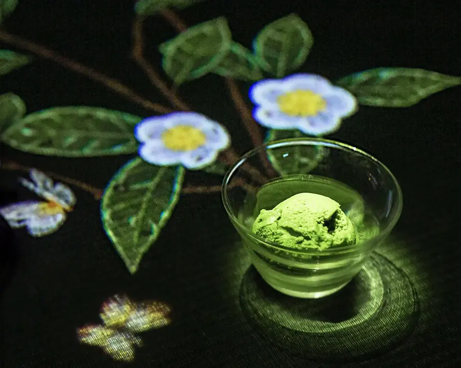 Matcha Ice Cream at EN TEA HOUSE, teamLab Borderless