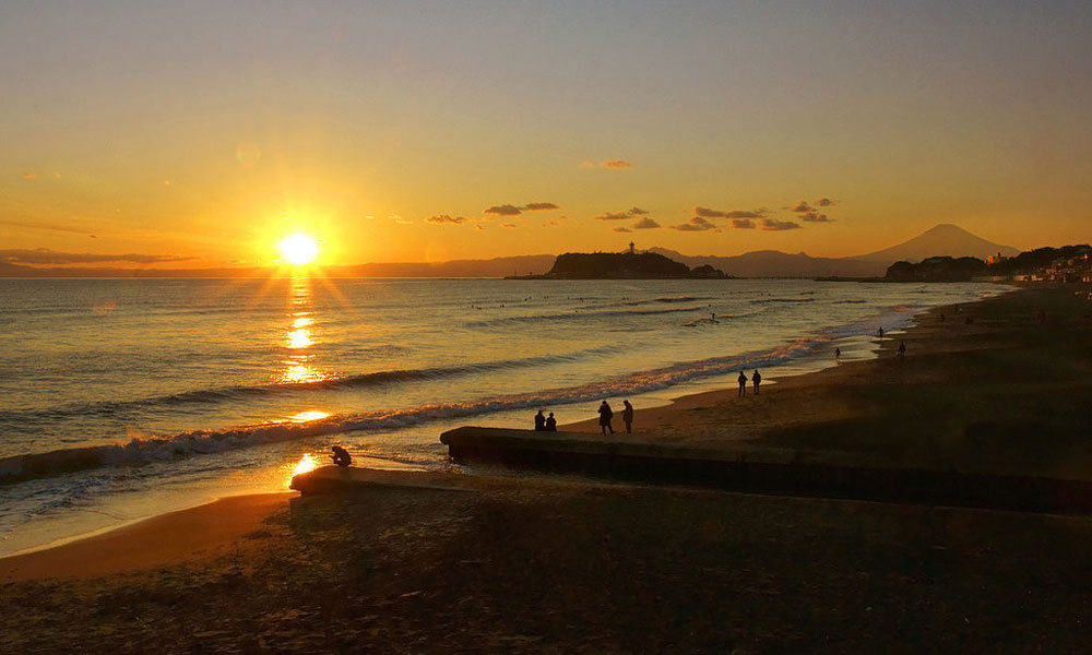 seaside-sunset beautiful seaside sunset