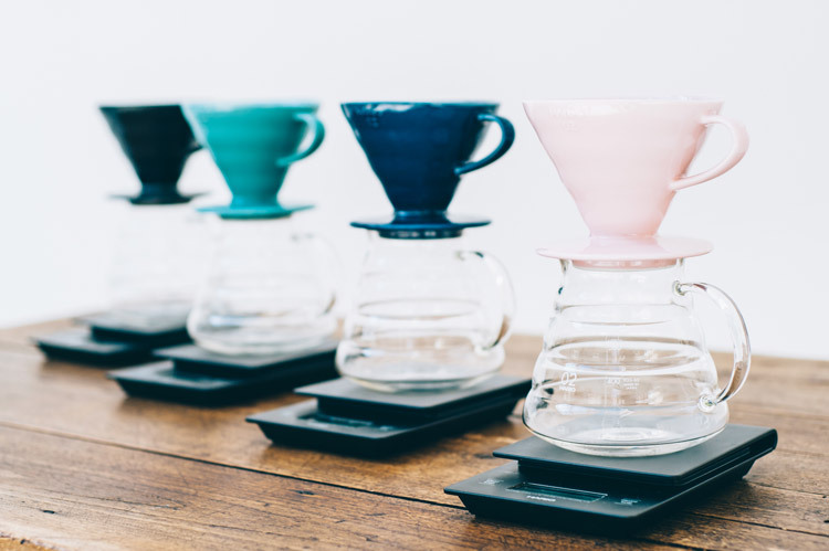 hario-v60-drippers-lined-up hario v60 drippers line