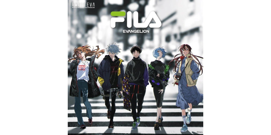 FILA x Radio Eva Neon Genesis Evangelion clothing collaboration