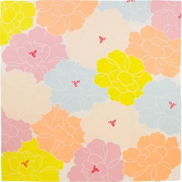 100cm Adeline Klam Organic Cotton Furoshiki | Peony Pink