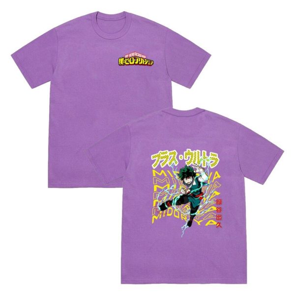 Purple My Hero Academia Izuku Midoriya T-shirt