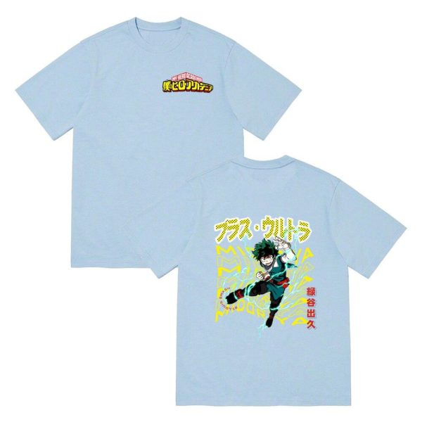 Sky Blue My Hero Academia Izuku Midoriya T-shirt