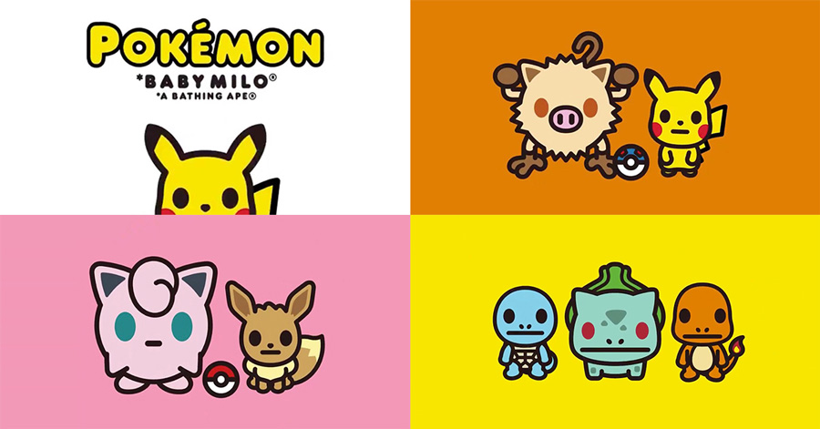 Bape Collection Pokemon Bathing Ape’s Baby Milo