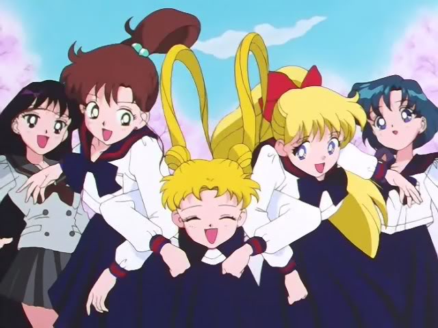 Sailor-Moon-and-friend Sailor Moon and Friends