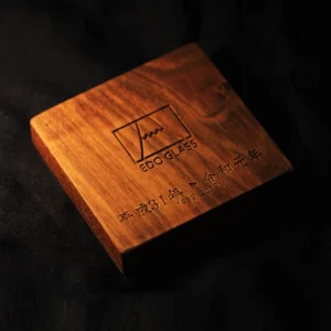 Whiskey Glass Wooden Coaster