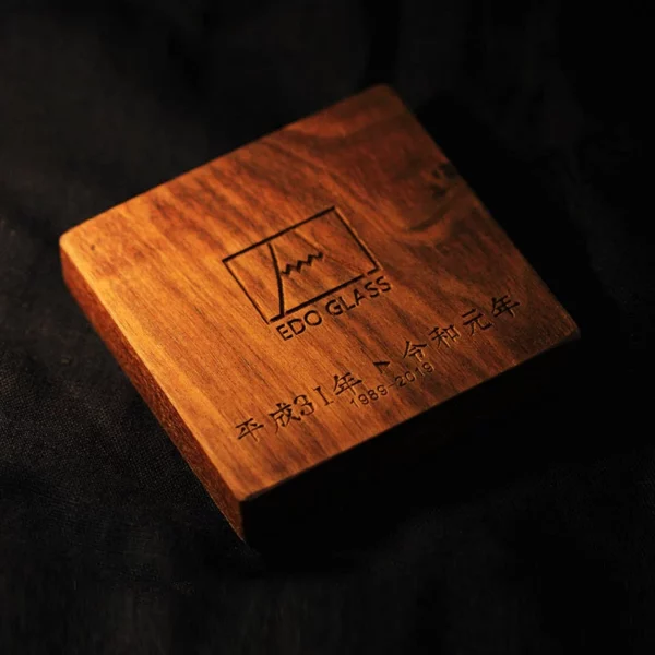 Whiskey Glass Wooden Coaster