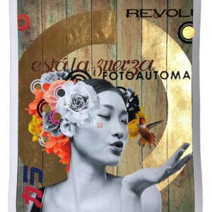 Urban Geisha Print: Sparks Fly in Gold Leaf