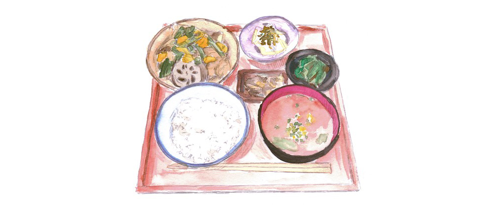 healthy Japanese set menu