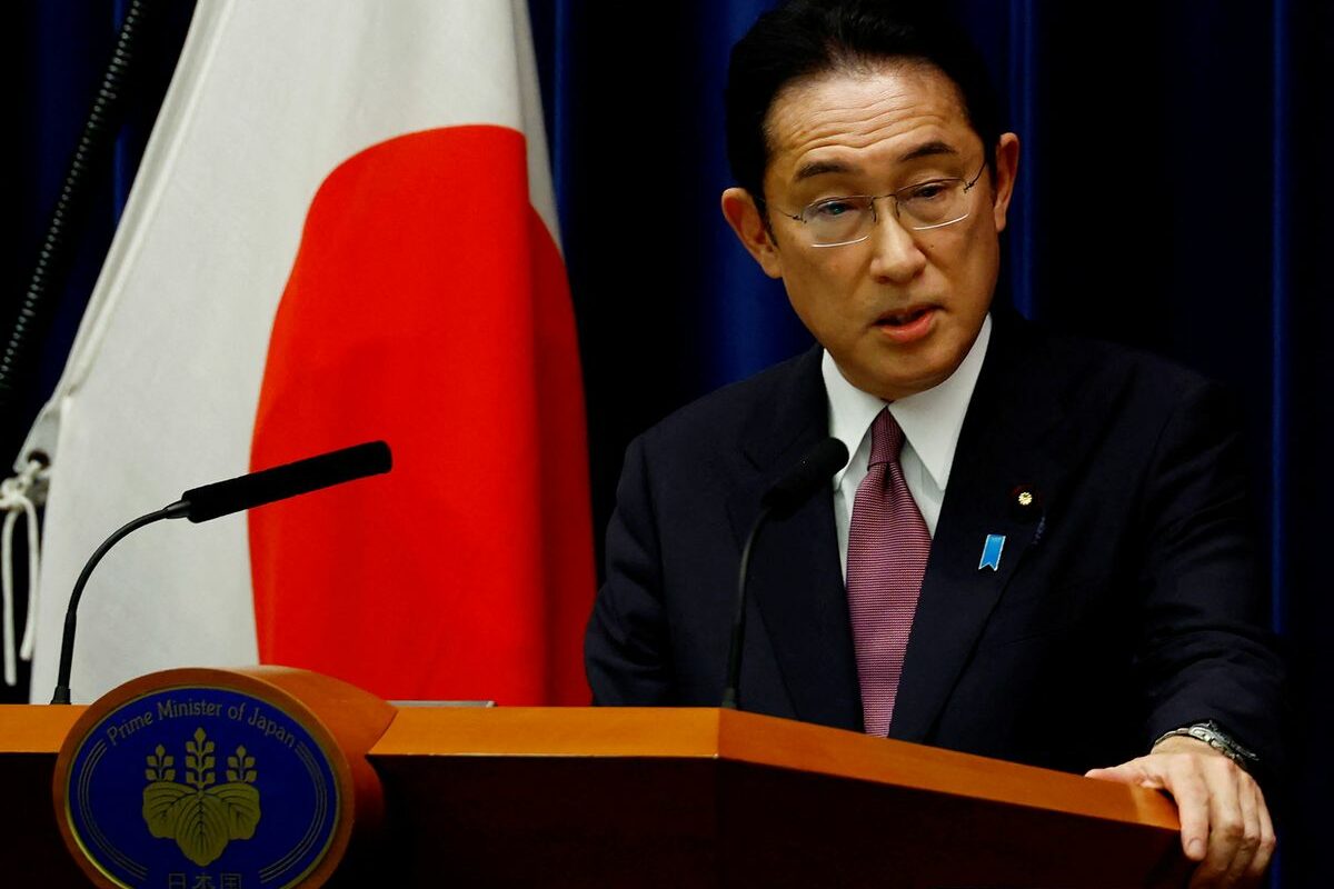 Japanese Prime Minster Fumio Kishida addresses the country with Japan's latest easing of restrictions