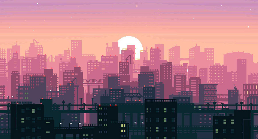 City of Gamers - Chill/Gaming/Studying Lofi Hip Hop Mix - (1 hour