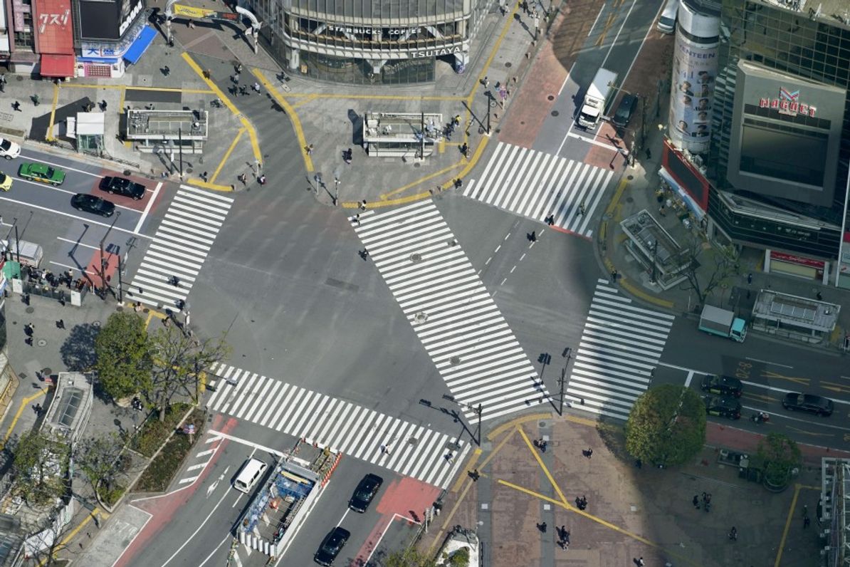 Shibuya Crossing during a recent State of Emergency