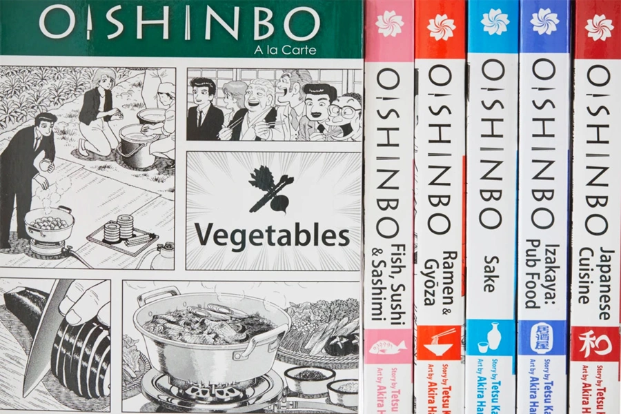 Oishinbo Manga Cover and Book spine