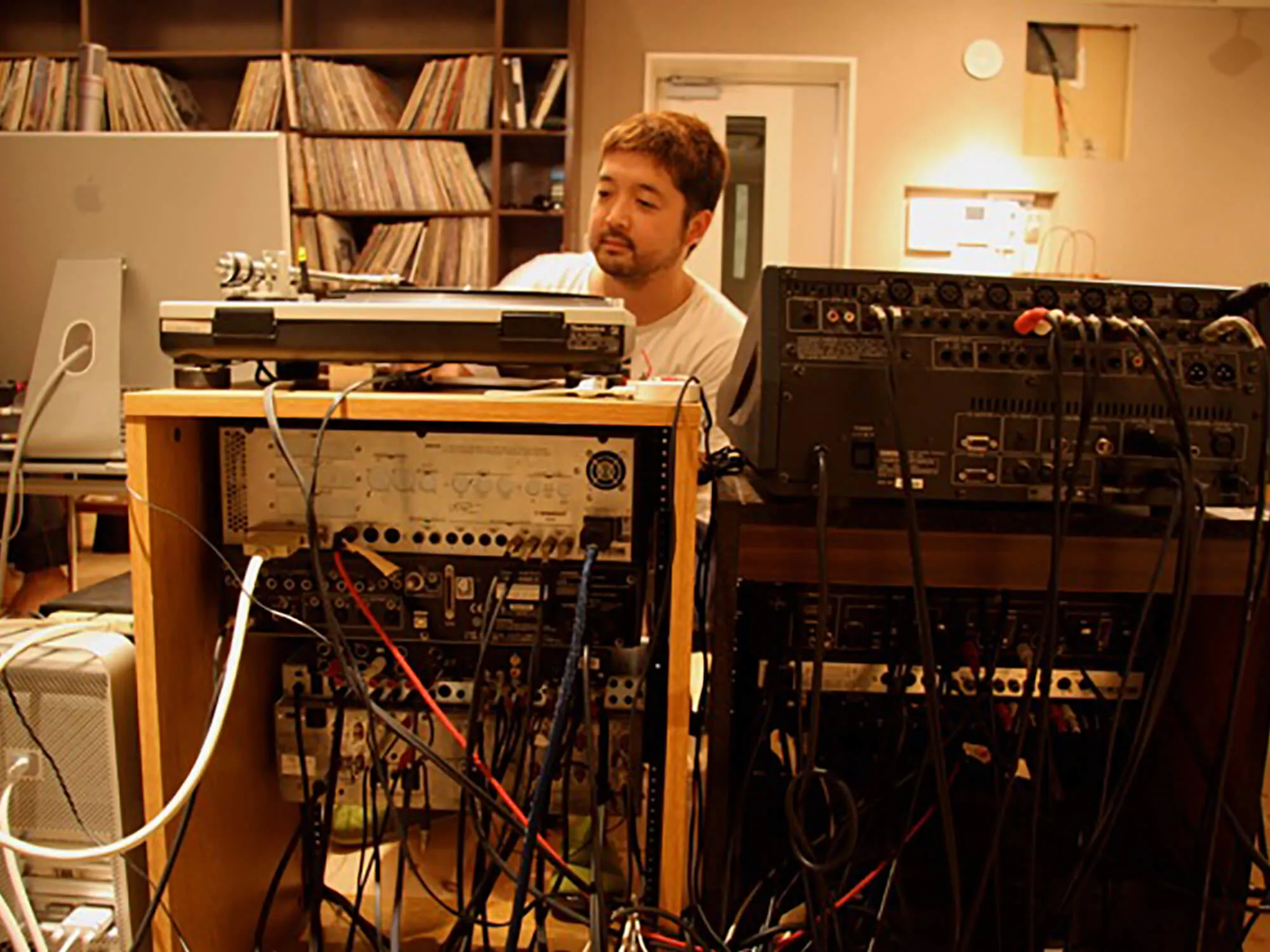 nujabes in the studio. photo credit Yosuke Moriya