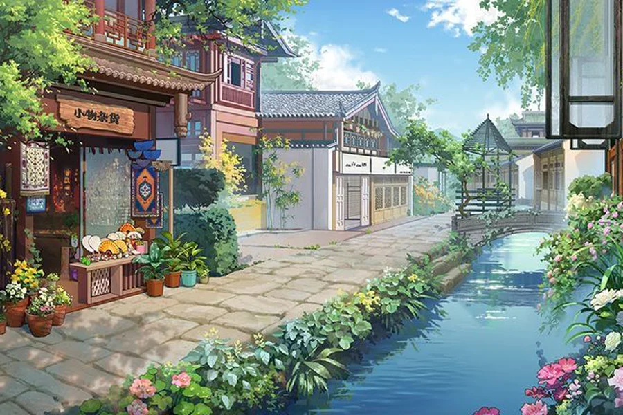 architecture in anime