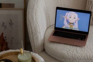 A macbook playing Friren Opening