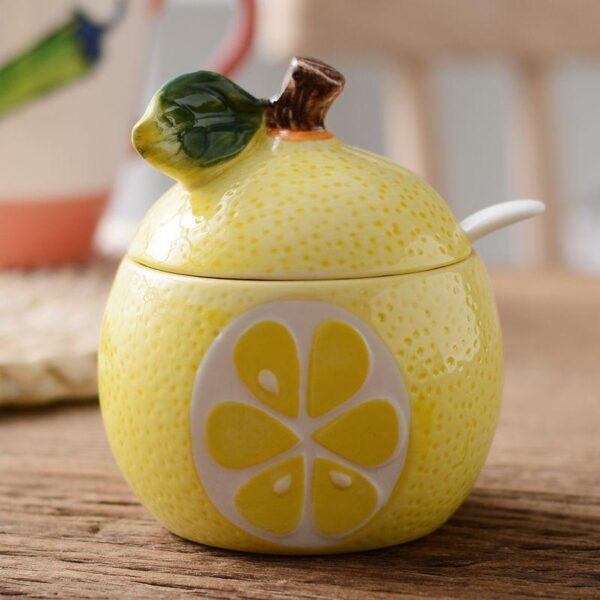 Ceramic Fruit Seasoning Jar - Image 2