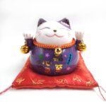 Large Ceramic Lucky Cat Piggy Bank - Image 11