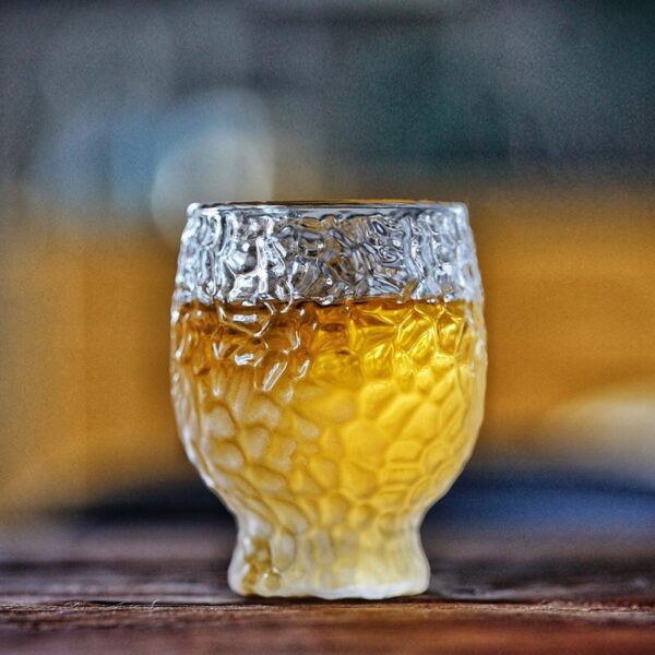 Hammered Japanese Umeshu Glass - Image 1