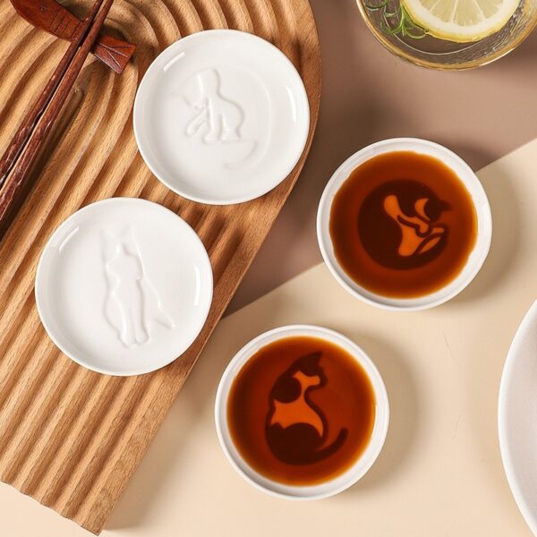 Ceramic Cat Dipping Dish - Image 1