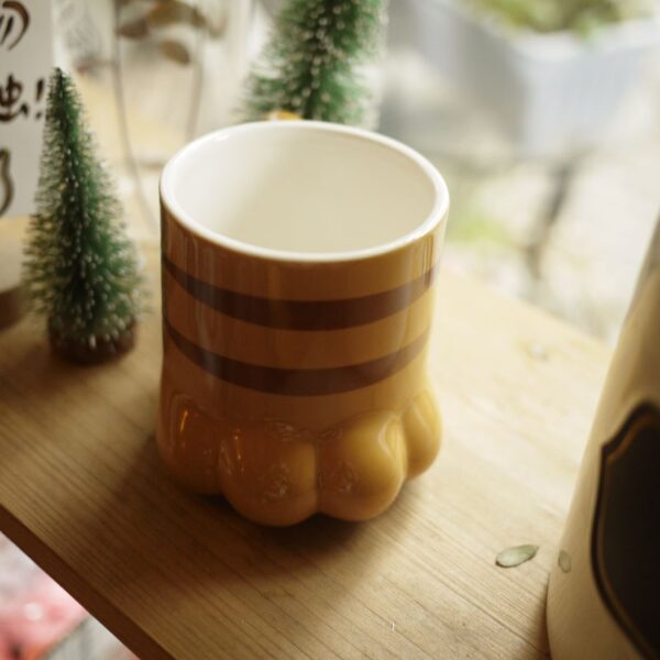 Ceramic Cat Paw Mug - Image 1