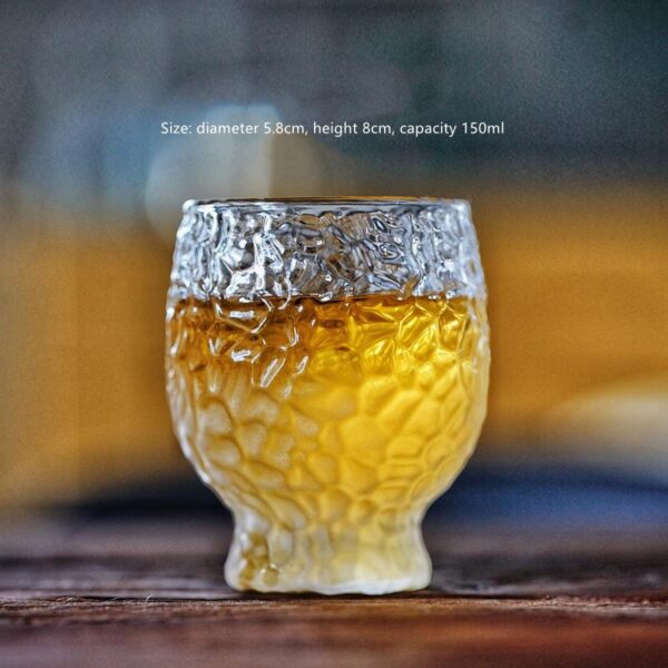 Hammered Japanese Umeshu Glass - Image 2