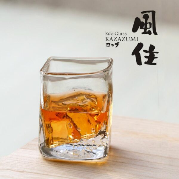 Handmade Kazazumi Japanese Whiskey Glass - Image 2