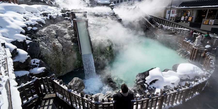Exquisite view of Kusatsu Onsen