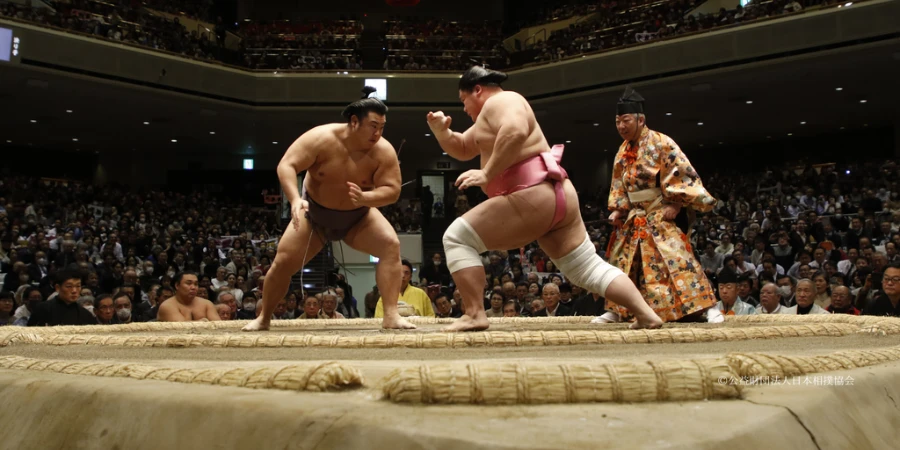Sumo tournament in Tokyo, Japan
