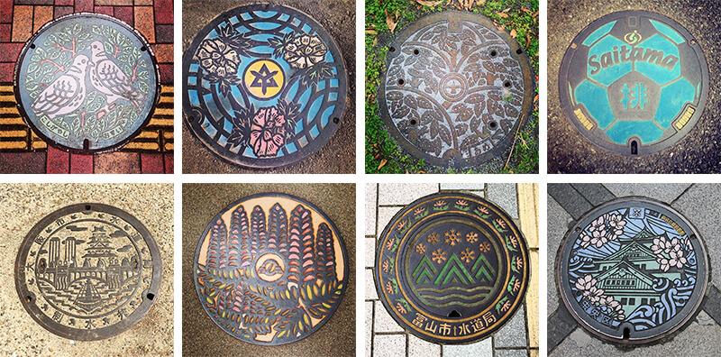 Manhole covers in Japan Manhole covers in Japan