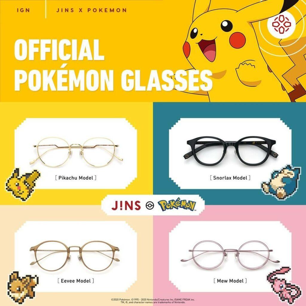 Pokémon eyewear Pokémon x JINS eyewear