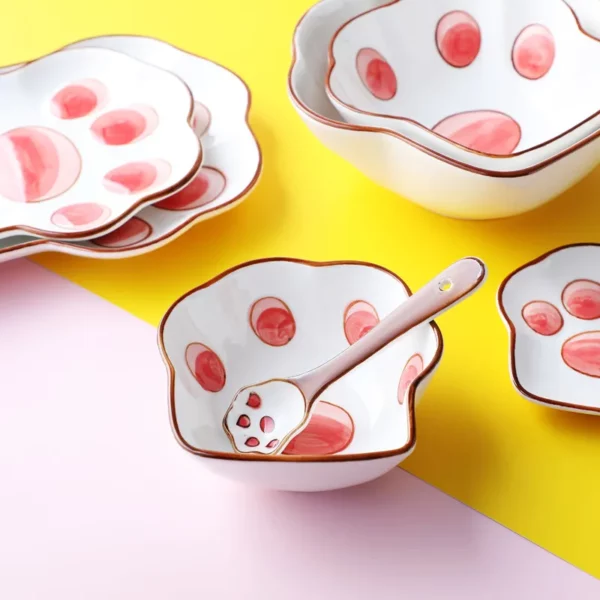 Ceramic Cat Paw Dishes - Image 2