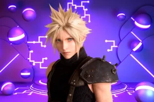 cloud strife from final fantasy showcasing modern jrpg character design and visual evolution in the final fantasy game series.