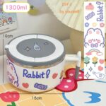 Kawaii Stainless Steel Ramen Bowl With Lid - Image 9