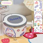Kawaii Stainless Steel Ramen Bowl With Lid - Image 7