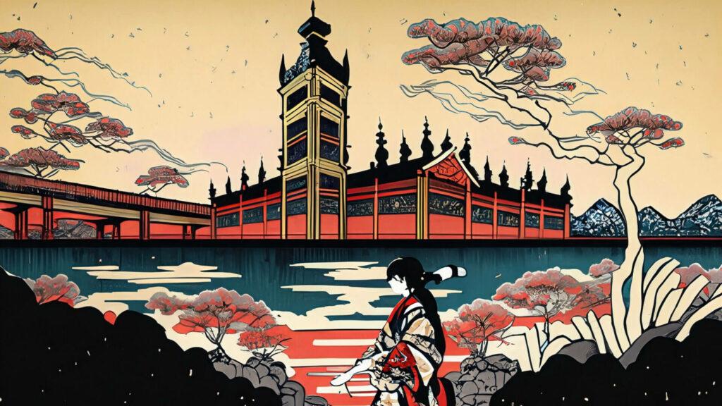 AI-Generated Art of London infused with Ukiyo-e AI-Generated Art of London infused with Ukiyo-e