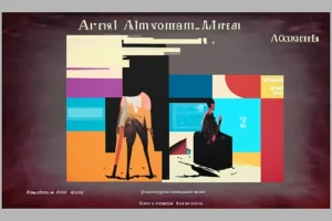 abstract ai generative artwork blending japanese artistic styles with modern digital design showing colorful geometric composition and experimental creativity.