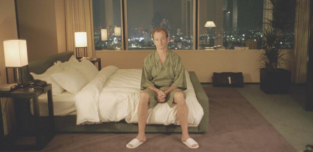 Bob in his room, Screens from Lost in Translation (2003) Bob in his room, Screens from Lost in Translation (2003)