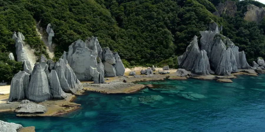 Hotokegaura Beach in Aomori Prefecture