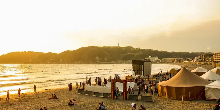 Zushi Film Festival 2024 in Zushi Beach in Kanagawa Prefecture