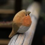Woodcut Japanese Bird Ornament
