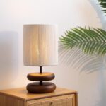 Wooden Japanese Desk Lamp - Image 3