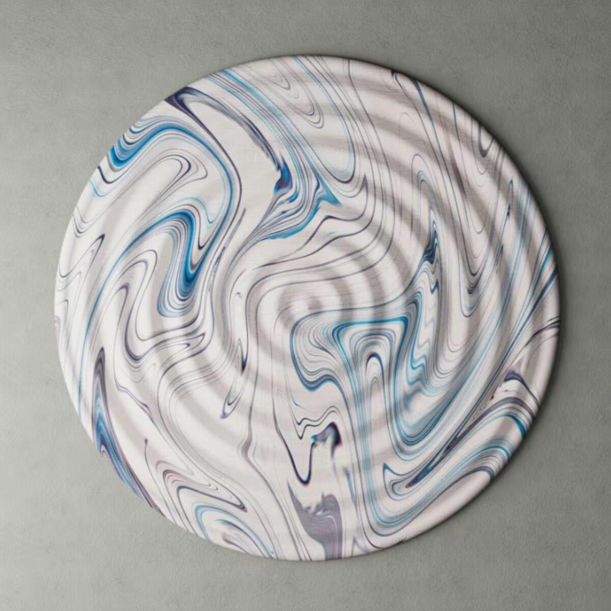 Art pieces from recycled plastics.