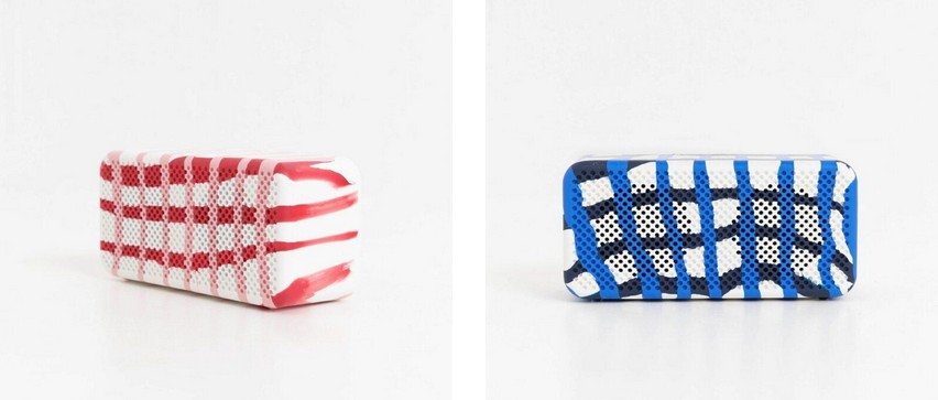 Gingham portable bluetooth speakers. Gingham portable bluetooth speakers.