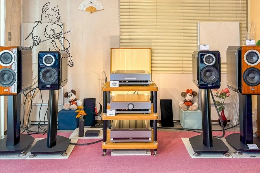 A sound system set-up