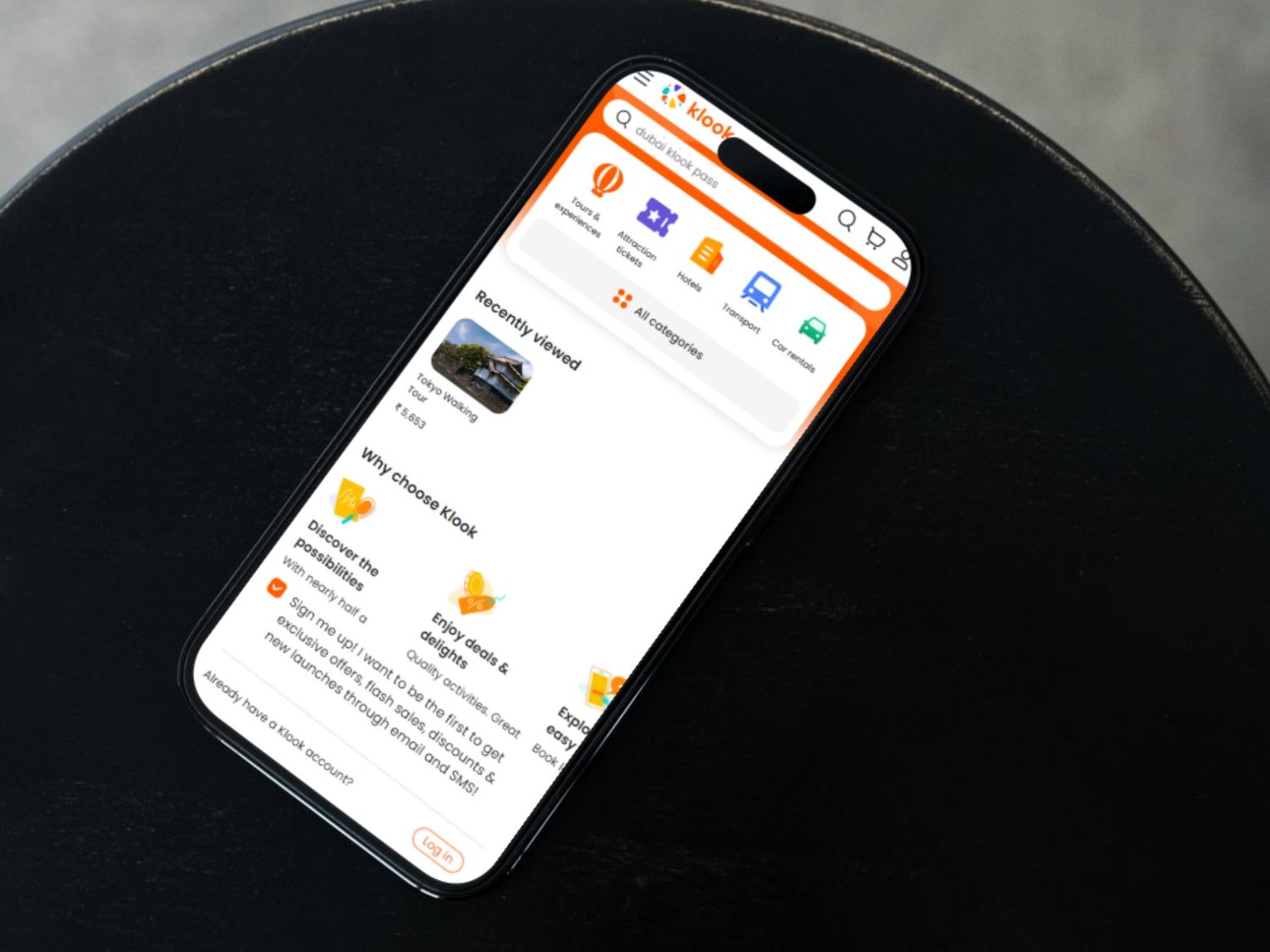 Find and book fun activities easily with the Klook App