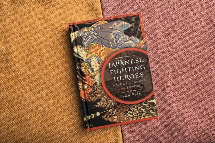 Cover of Jamie Ryder's book Japanese Fighting Heroes: Warriors, Samurai, and Ronins about folklore of Japan