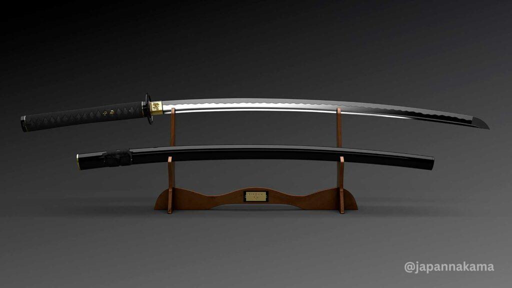 Katanas and Japanese Swords (1) Samurai Sword, katana, and Japanese swords on display, symbolizing Japanese tradition, honor, and craftsmanship.