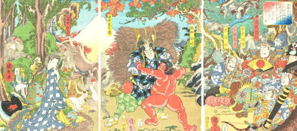 image (3) Minamoto Yorimitsu in Ashigarayama by Utagawa Kunihisa