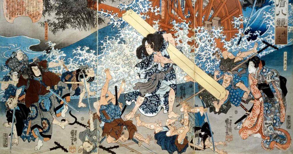 image (5) Miyamoto Musashi Tokugawa-Period Warrior “Sword Saint” by Utagawa Kuniyoshi